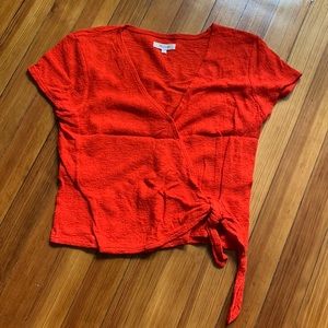 Madewell faux wrap top